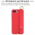 For Redmi 6A Simple Solid Color Chic Wrist Rope Bracket Matte TPU Anti scratch Non slip Protective Cover Back Case 9 coffee