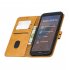 For Redmi 7A Denim Pattern Solid Color Flip Wallet PU Leather Protective Phone Case with Buckle   Bracket yellow