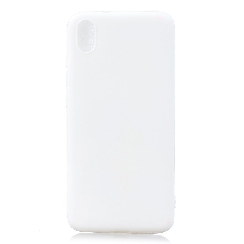 For Redmi 7A Lovely Candy Color Matte TPU Anti-scratch Non-slip Protective Cover Back Case white