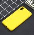 For Redmi 7A Lovely Candy Color Matte TPU Anti scratch Non slip Protective Cover Back Case yellow