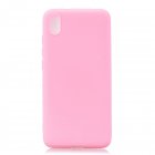 For Redmi 7A Lovely Candy Color Matte TPU Anti scratch Non slip Protective Cover Back Case dark pink