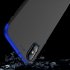 For Redmi 7A Ultra Slim PC Back Cover Non slip Shockproof 360 Degree Full Protective Case Blue black blue