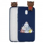 For Redmi 8 8A 5 Note 8T Mobile Phone Case Cute Cellphone Shell Soft TPU Cover with Cartoon Pig Duck Bear Kitten Lovely Pattern Royal blue