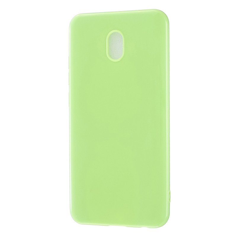 For Redmi 8 / Redmi 8A Cellphone Cover Glossy TPU Phone Case Defender Full Body Protection Smartphone Shell Fluorescent green