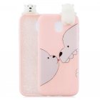 For Redmi 8A 3D Cartoon Painting Back Cover Soft TPU Mobile Phone Case Shell Big white bear