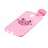 For Redmi 8A 3D Cartoon Painting Back Cover Soft TPU Mobile Phone Case Shell Little pink pig