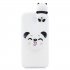 For Redmi 8A 3D Cartoon Painting Back Cover Soft TPU Mobile Phone Case Shell Smiley Panda