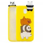 For Redmi 8A 3D Cartoon Painting Back Cover Soft TPU Mobile Phone Case Shell Striped bear