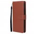 For Redmi 9A Redmi 9C PU Leather Mobile Phone Cover with 3 Cards Slots Phone Frame brown