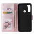 For Redmi NOTE 8 PU Leather Front Putton Protective Phone Case with 3 Cards Bracket red