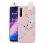 For Redmi NOTE 8T 3D Cartoon Painting Back Cover Soft TPU Mobile Phone Case Shell Big white bear
