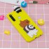 For Redmi NOTE 8T 3D Cartoon Painting Back Cover Soft TPU Mobile Phone Case Shell Striped bear