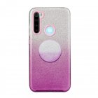 For Redmi Note 7 Note 7 pro Note 8 Note 8 pro 8 8A Phone Case Gradient Color Glitter Powder Phone Cover with Airbag Bracket purple