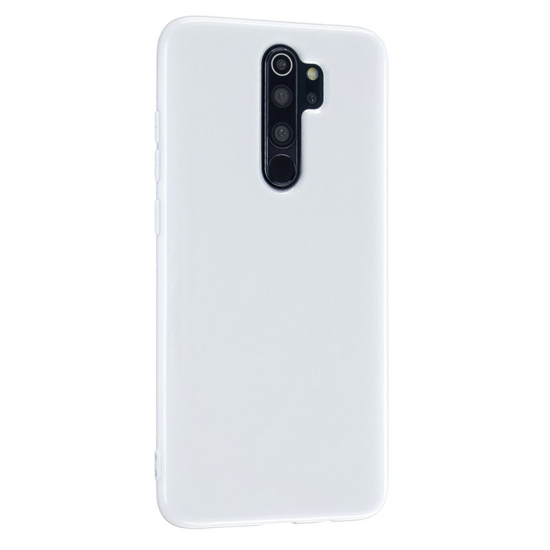 For Redmi Note 8/8 Pro Cellphone Cover 2.0mm Thickened TPU Case Camera Protector Anti-Scratch Soft Phone Shell White