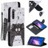 For Redmi Note 8 8 Pro Cellphone Cover Stand Function Wallet Design PU Leather Smartphone Shell Elegant Pattern Printed  Rainbow horse