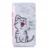 For Redmi Note 8 8 Pro Cellphone Cover Stand Function Wallet Design PU Leather Smartphone Shell Elegant Pattern Printed  Red lip cat