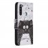 For Redmi Note 8 8 Pro Cellphone Cover Stand Function Wallet Design PU Leather Smartphone Shell Elegant Pattern Printed  Black white cat