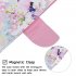For Redmi Note 8 8 Pro Cellphone Cover Stand Function Wallet Design PU Leather Smartphone Shell Elegant Pattern Printed  Watercolor flower