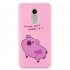 For Redmi note 4X NOTE 4 Cartoon Lovely Coloured Painted Soft TPU Back Cover Non slip Shockproof Full Protective Case with Lanyard Rose red