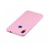 For Redmi note 7 Lovely Candy Color Matte TPU Anti scratch Non slip Protective Cover Back Case dark pink