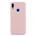 For Redmi note 7 Lovely Candy Color Matte TPU Anti-scratch Non-slip Protective Cover Back Case Light pink