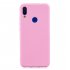 For Redmi note 7 Lovely Candy Color Matte TPU Anti scratch Non slip Protective Cover Back Case Light pink