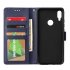 For Redmi note 7 Redmi note 7pro Flip type Leather Protective Phone Case with 3 Card Position Buckle Design Phone Cover  blue