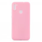 For Samsung A01  A11 A21 A41 A51 A71 A81 A91 Mobile Phone Case Lovely Candy Color Matte TPU Anti scratch Non slip Protective Cover Back Case 5 dark pink