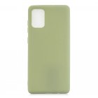 For Samsung A01  A11 A21 A41 A51 A71 A81 A91 Mobile Phone Case Lovely Candy Color Matte TPU Anti scratch Non slip Protective Cover Back Case 10 beans green
