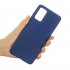 For Samsung A01  A11 A21 A41 A51 A71 A81 A91 Mobile Phone Case Lovely Candy Color Matte TPU Anti scratch Non slip Protective Cover Back Case 7 royal blue