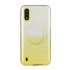 For Samsung A01 A11 European version A31 A71 Phone Case Gradient Color Glitter Powder Phone Cover with Airbag Bracket black