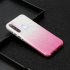 For Samsung A01 A11 European version A31 A71 Phone Case Gradient Color Glitter Powder Phone Cover with Airbag Bracket Pink