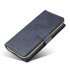 For Samsung A01 A21 A31 A41 A51 Pu Leather  Mobile Phone Cover Zipper Card Bag   Wrist Strap blue