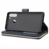 For Samsung A01 A21 A31 A41 A51 Pu Leather  Mobile Phone Cover Zipper Card Bag   Wrist Strap blue