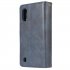 For Samsung A01 A21 A31 A41 A51 Pu Leather  Mobile Phone Cover Zipper Card Bag   Wrist Strap Rose gold