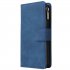 For Samsung A01 Case Smartphone Shell Wallet Design Zipper Closure Overall Protection Cellphone Cover  2 blue
