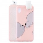 For Samsung A01 Soft TPU Case Back Cover 3D Cartoon Painting Mobile Phone Shell Big white bear
