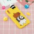 For Samsung A01 Soft TPU Case Back Cover 3D Cartoon Painting Mobile Phone Shell Striped bear