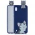 For Samsung A01 Soft TPU Case Back Cover 3D Cartoon Painting Mobile Phone Shell big face cat