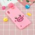 For Samsung A01 Soft TPU Case Back Cover 3D Cartoon Painting Mobile Phone Shell Little pink pig