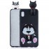 For Samsung A01 Soft TPU Case Back Cover 3D Cartoon Painting Mobile Phone Shell Smiley Panda