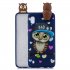 For Samsung A10 3D Cute Coloured Painted Animal TPU Anti scratch Non slip Protective Cover Back Case Bear