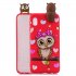 For Samsung A10 3D Cute Coloured Painted Animal TPU Anti scratch Non slip Protective Cover Back Case Three pandas