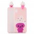 For Samsung A10 3D Cute Coloured Painted Animal TPU Anti scratch Non slip Protective Cover Back Case kitten