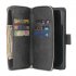 For Samsung A10 A20 A30 A50 A30S A50S Pu Leather  Mobile Phone Cover Zipper Card Bag   Wrist Strap black