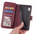 For Samsung A10 A20 A30 A50 A30S A50S Pu Leather  Mobile Phone Cover Zipper Card Bag   Wrist Strap Rose gold