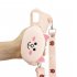For Samsung A10 A20 A30 Case Mobile Phone Shell Shockproof TPU Cellphone Cover with Cartoon Cat Pig Panda Coin Purse Lovely Shoulder Starp  Pink