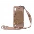 For Samsung A10 A20E A30 A40 Full Protective TPU Mobile Phone Cover with Cartoon Coin Purse  Cartoon Hanging Lanyard 3 deep pink piglets