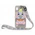 For Samsung A10 A20E A30 A40 Full Protective TPU Mobile Phone Cover with Cartoon Coin Purse  Cartoon Hanging Lanyard 3 deep pink piglets