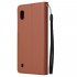 For Samsung A10 Flip type Leather Protective Phone Case with 3 Card Position Buckle Design Phone Cover  brown